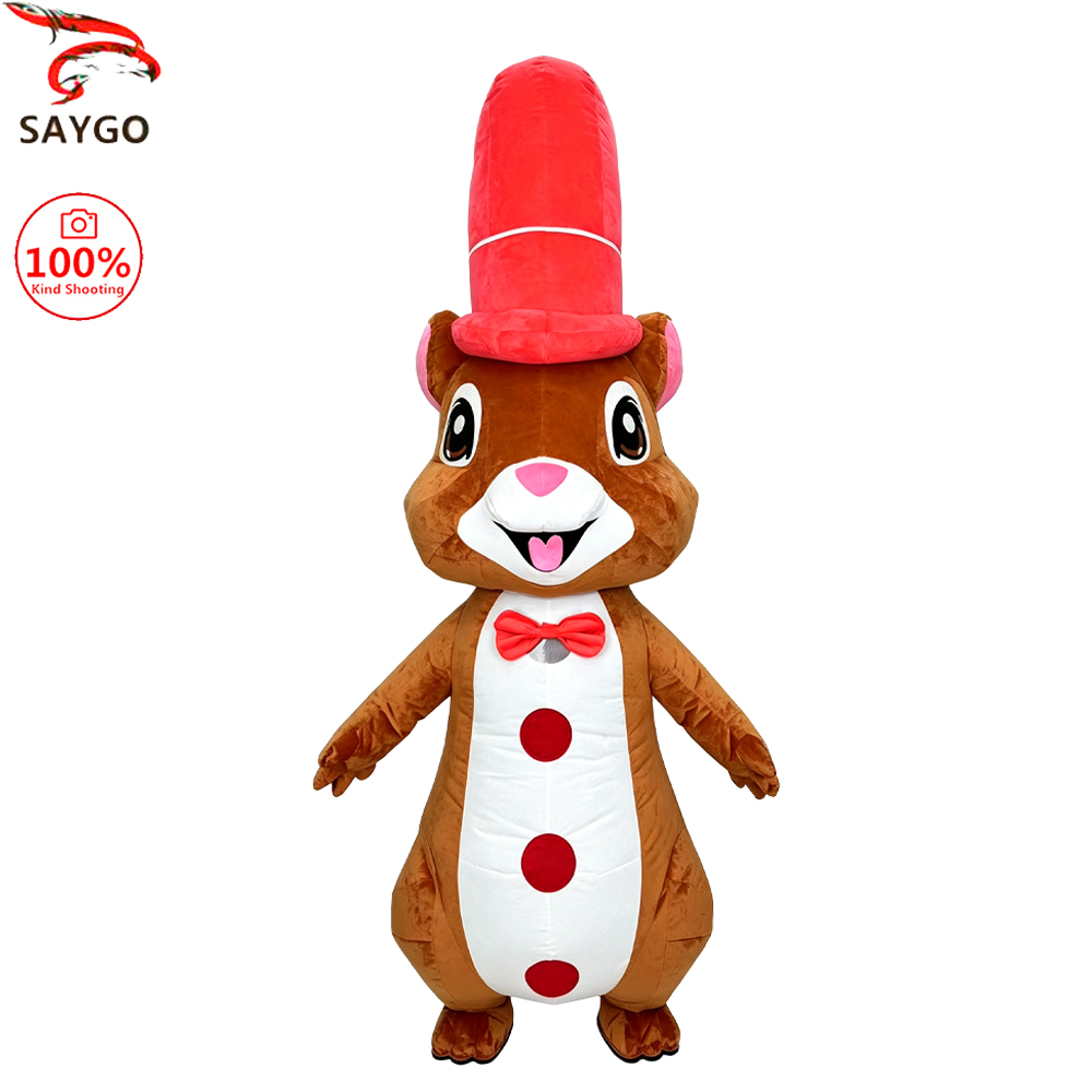 Event & Party Supply Photos - ชุดมาสคอตกระต่ายแดงแบบเป่าลม SAYGO สำหรับผู้ใหญ่ ชุดคอสเพลย์ตัวละคร งานพาเหรด งานปาร์ตี้คริสต์มาส
