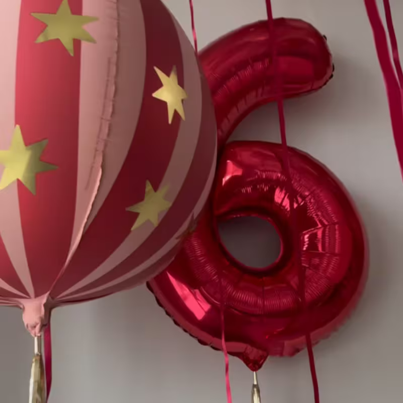 ลูกโป่งตัวเลขสีแดง 3 ชิ้น ลูกโ - Balloon Pump Hand บทวิจารณ์และราคา