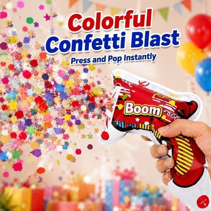 ปืนยิงลูกโป่งแบบมือถือ 10 ชิ้น - Confetti Cannon Tube บทวิจารณ์และราคา