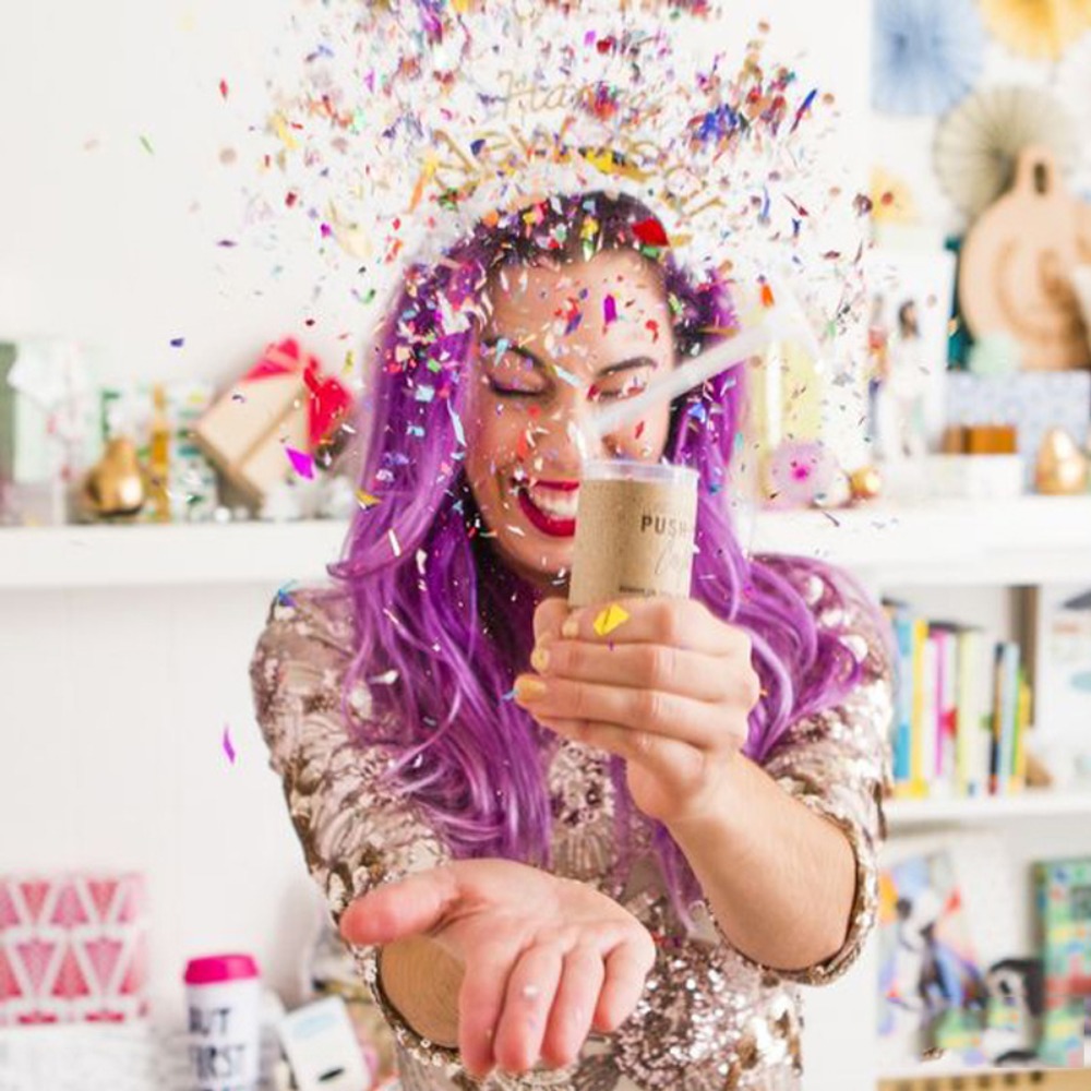 คอนเฟตติหลากสีพาสเทลสำหรับงานเ - Confetti Cannon Tube บทวิจารณ์และราคา